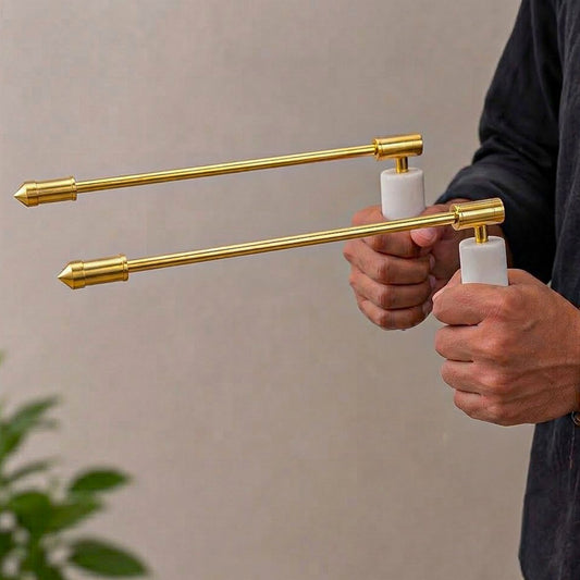 Dowsing L Rod Set with Plastic Handle – In use lifestyle shot