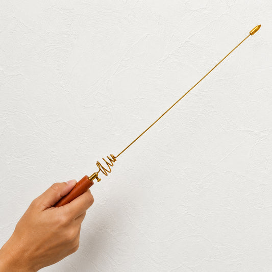 Dowsing Rod Bobber with Wooden Handle – Full product white background