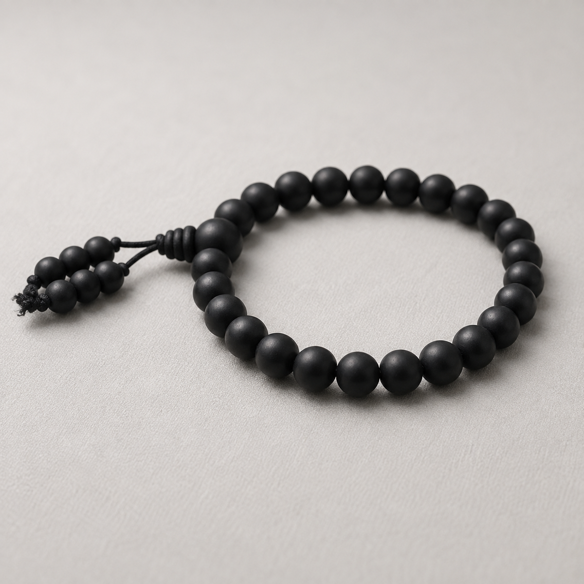 Natural Karungali Bracelet 8mm black ebony wood beads