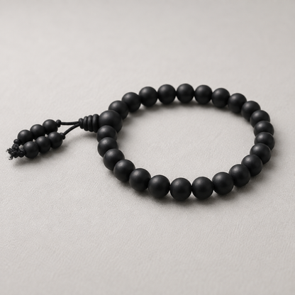 Natural Karungali Bracelet 8mm black ebony wood beads