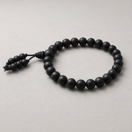 Natural Karungali Bracelet 8mm black ebony wood beads