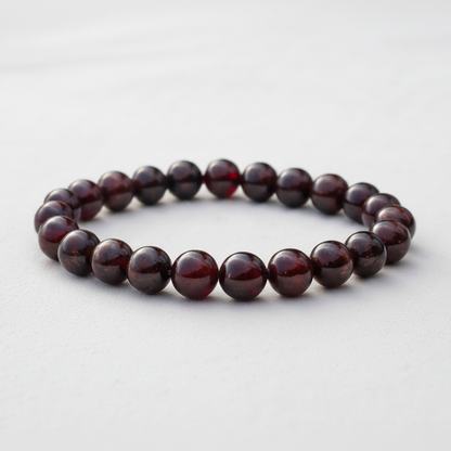 Natural Garnet Bracelet for Energy & Passion