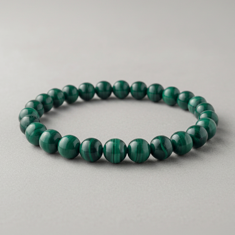 Natural Malachite Bracelet for Transformation & Healing